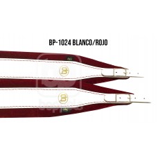 BP STRAPS 10 CM BLANCO/ROJO MODELO BP-1024